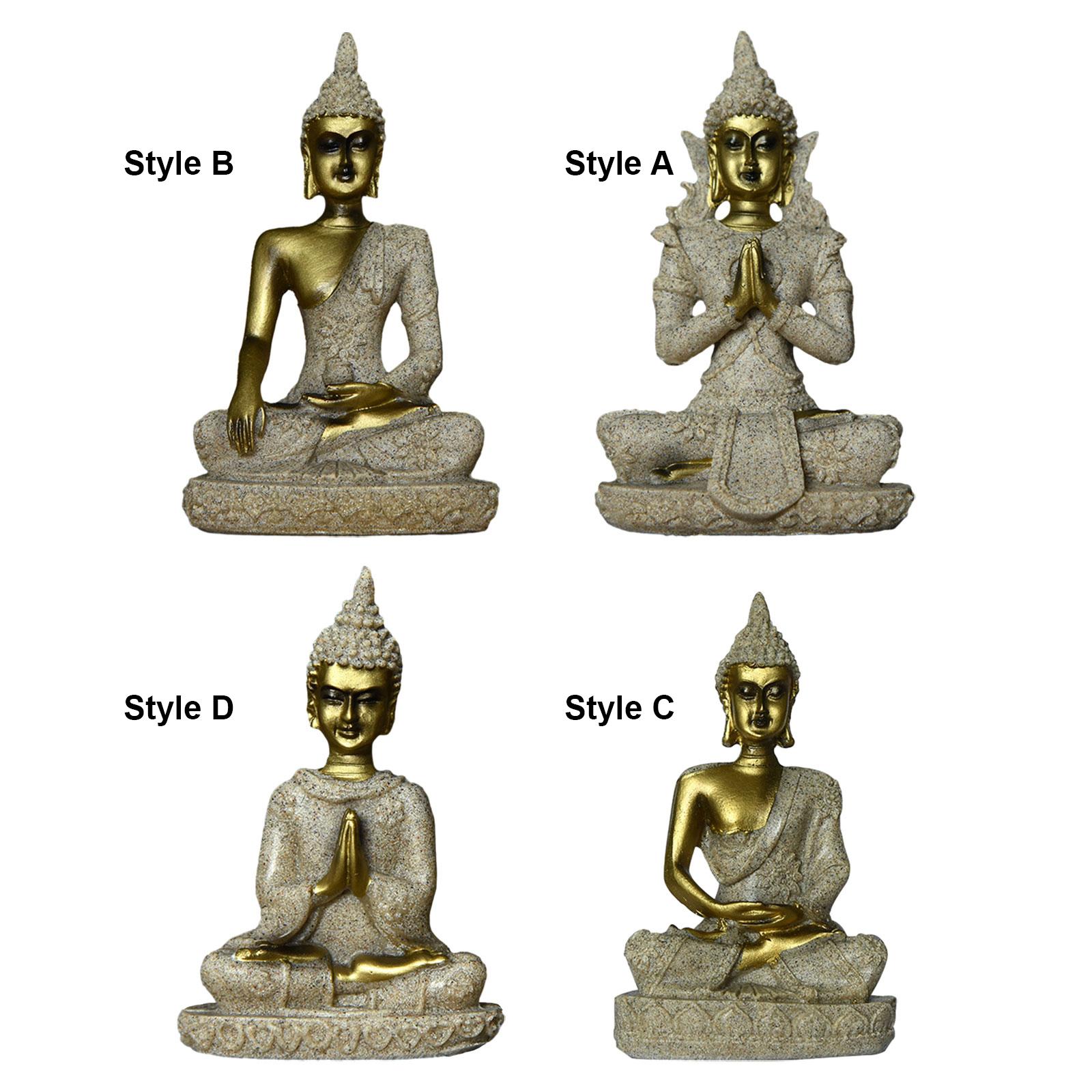 Resin Art Work - Antike Buddha-Statue aus Harz, Figur für
