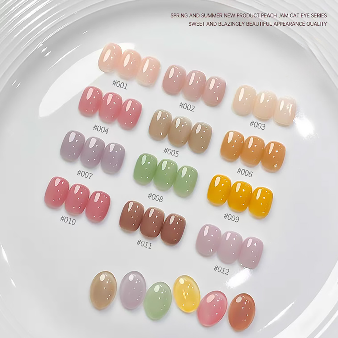 Resin Art Equipment - 1-12 Stück ZH Sommer-Herbst Jam-Serie Gel-Nagellack