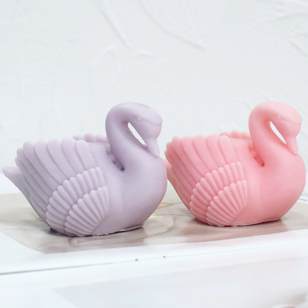Resin Art Wedding Gift - Weißer Schwan Silikon Kerzenform Cygnus Vogel