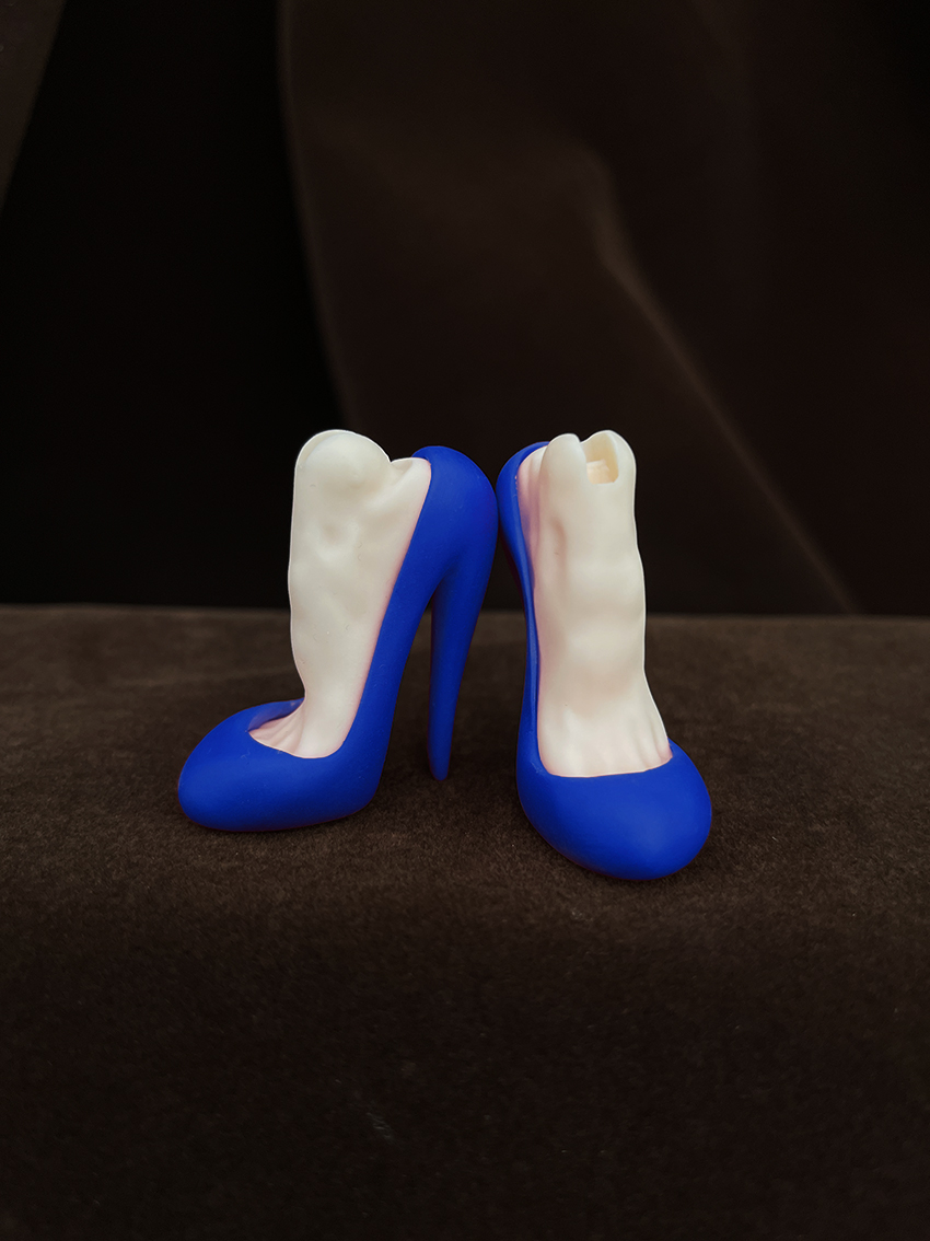 Resin Art Baby - Bjd Puppe 1/4 hochhackige Schuhe ein