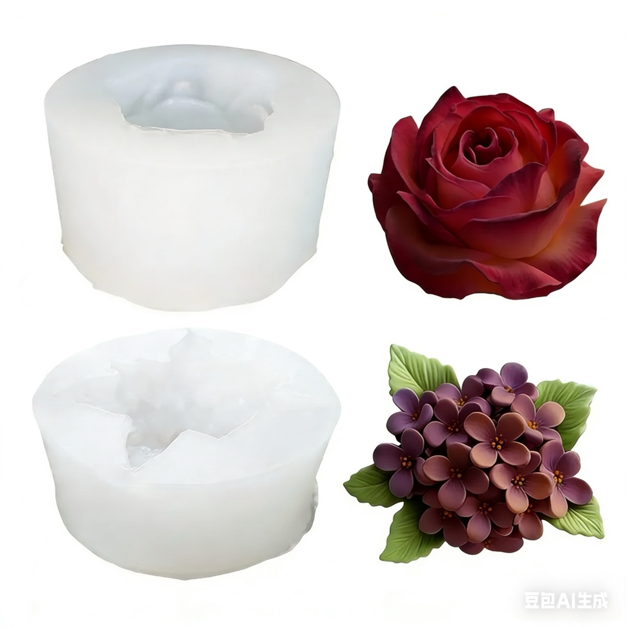 2-teiliges 3D-Silikonform-Set  – Resin Art Rose Bewertung und Preis