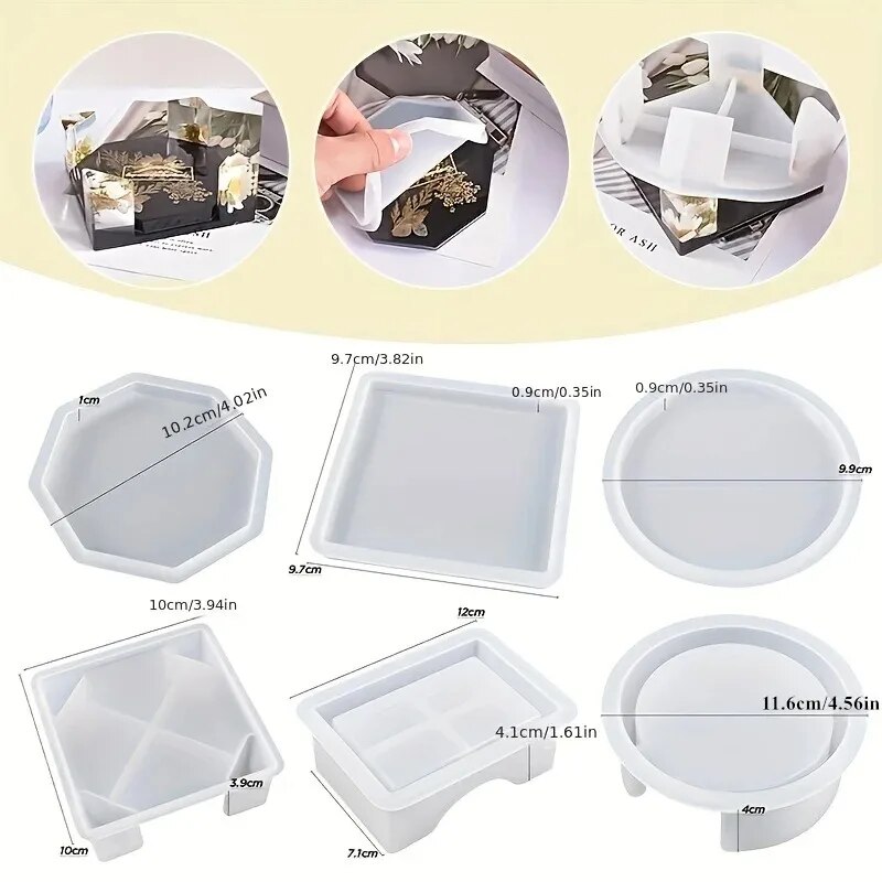 Untersetzer-Harz-Formen-Set, b – Resin Art Case Bewertung und Preis