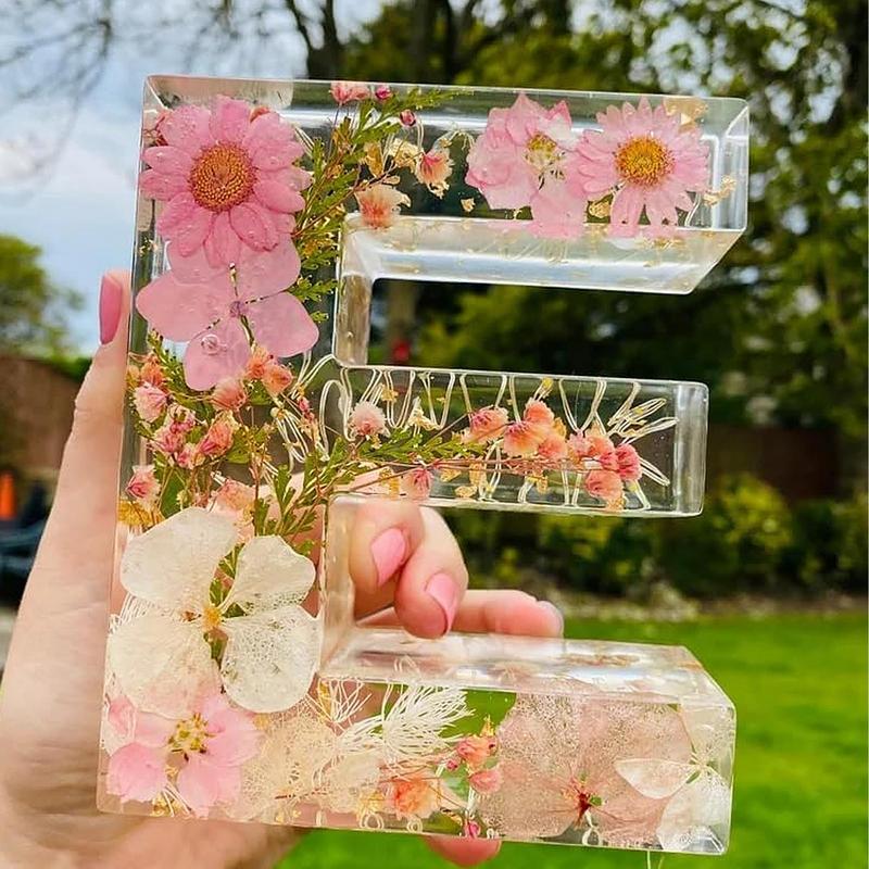 Florale 26-Buchstaben-Nachtlic – Resin Art Alphabet Bewertung und Preis
